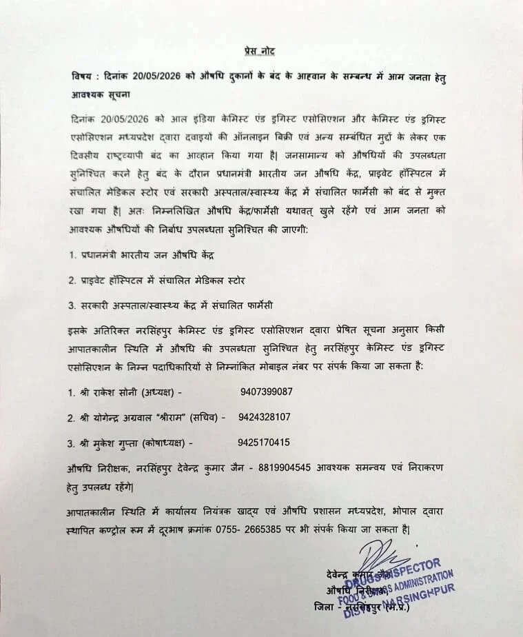 Medical Store Strike Today : ऑनलाइन दवा बिक्री के खिलाफ AIOCD की हड़ताल, मरीजों के लिए क्या है व्यवस्था