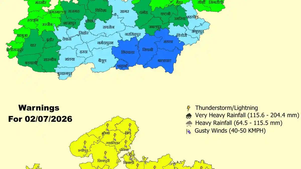 मध्यप्रदेश के 12 से अधिक जिलों में भारी से अति भारी बारिश का अलर्ट, अगले चार दिन कैसा रहेगा मौसम?