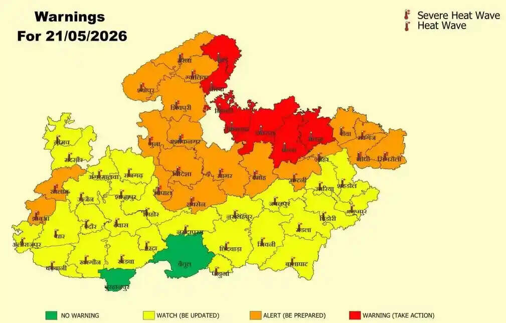 मौसम विभाग ने जारी की गंभीर चेतावनी, अगले चार दिनों तक झुलसाएगी भीषण गर्मी, जानें अपने शहर का हाल