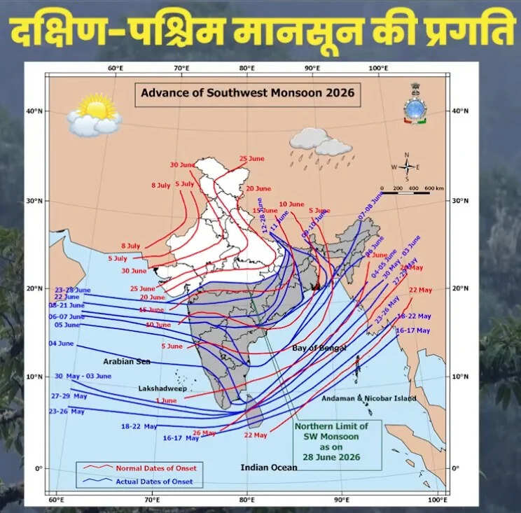 मध्य प्रदेश में मानसून फिर पकड़ रहा रफ्तार, 15 जिलों में तेज बारिश के आसार; जुलाई की शुरुआत से मिल सकती है बड़ी राहत