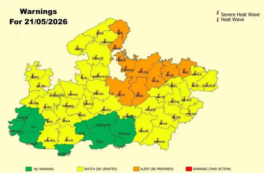 मध्यप्रदेश में भीषण गर्मी का कहर: कई जिलों में लू का 'रेड अलर्ट', पारा 47 डिग्री के पार
