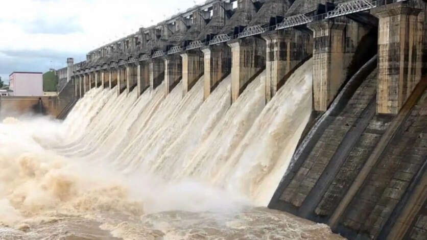 Bargi Dam gates opened today 