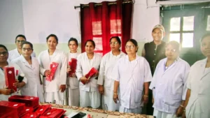 International Womens Day : जिला अस्पताल नरसिंहपुर में अंतर्राष्ट्रीय महिला दिवस पर नर्सिंग स्टाफ का सम्मान