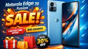 Motorola Edge 70 Fusion Sale: 7000mAh बैटरी और भारी डिस्काउंट के साथ सेल शुरू, जानें पूरी डील