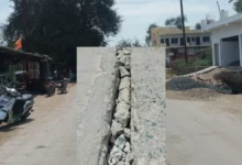 Crores of rupees were embezzled before the Narsinghpur road was even built.