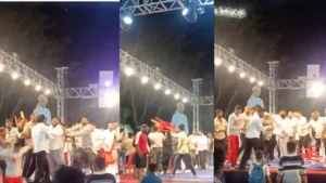 कुश्ती दंगल बना अखाड़ा: वजन में हेरफेर को लेकर मचे बवाल में जमकर चलीं कुर्सियां देखे विडिओ