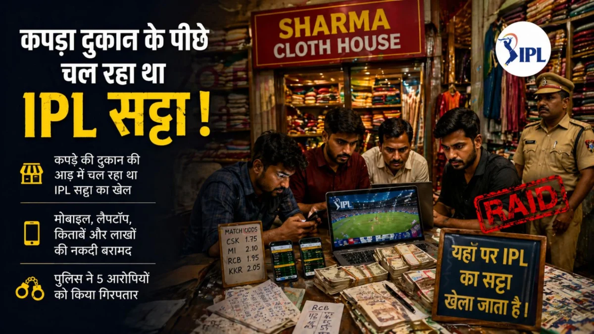 Online Betting Racket Betting Den Operating Inside a Clothing Store