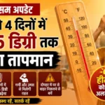मौसम विभाग ने जारी की चेतावनी, अगले 4 दिनों में 3 से 5 डिग्री तक बढ़ेगा तापमान,जानिए आपके शहर का हाल