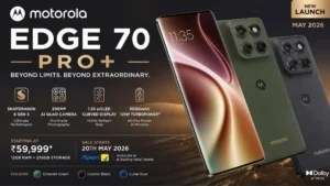 Motorola Edge 70 Pro+ भारत में इसी महीने हो सकता है लॉन्च, 16GB रैम और टेलीफोटो कैमरे के साथ एंट्री की उम्मीद
